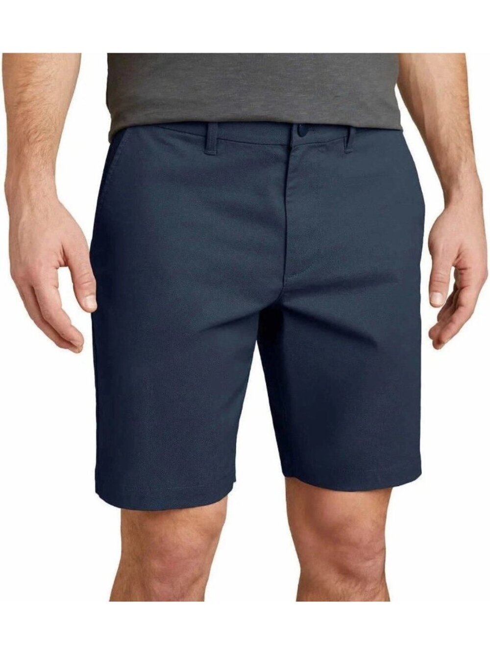 English Laundry Men's Size 38 Navy Flat Front Chino Shorts Cotton Blend L1532